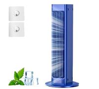 Genérico Breezamax, Portable Air Conditioning Fan Desktop Shaking Head Wall MountedBeat the Scorching Heat & Humidity Instantly, With Hook Portable (Blue,Plugging in)