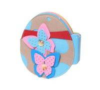 Genérico Bricolages de Pascua DIY,Kit de libro de juguete decorativo de huevos hecho a mano,Creaciones de Pascua para fieltro decorativo lindo | para niños niñas y guarderías de viaje relleno de cesta