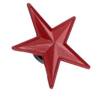 Genérico Broche de Aleación de Zinc Rojo Estilo Chino Estrella de Cinco Puntas Broche Vintage Retro para Mujer Alfiler de Solapa Multifuncional para Ropa Sombreros y Bolsos