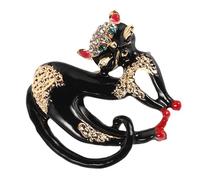 Genérico Broche de Aleación Diseño de Gato Lindo, Pin Esmaltado Negro, Accesorio para Ropa y Mochila, Broche Seguro y Divertido para Mujer, Adecuado para Fiestas y Uso Diario