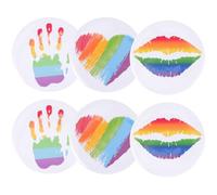 Genérico Broches de Solapa Arcoíris 6 Piezas, Pin del Orgullo Lgbtq de Metal Esmaltado, Alfiler para Ropa y Bolsos, Accesorios para Vestidos, Sombreros y Trajes, Adecuado para