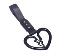 Genérico Broken Heart Car Handle Strap - Rear Bumper Warning Decor Bus Handle | Heart Car Handles Hand Strap, Auto Rear Bumper Warning Drift Charm Rings For Cars Internal External Decoration