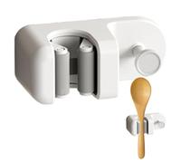 Genérico Broom Mount - Adhesive Brush Organizer | Wall Hanger with Strong Grip for Broom Shovel Mop Towel Storage Home Bathroom Laundry Apartment Yard Hotel Organization Solution