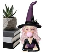 Generico Bruja Que La Da Burbuja - 11.02 X 5.91 Pulgadas Estatua de la | Escultura de Fantasía Oscura Adorno de Resina Especttral para Mesa, Estantería, Escritorio, Estante, Dormitorio