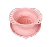 Genérico Brush Cleaning Cup - Non Spill Art Rinse Tool for Watercolor Oil Painting | Palette Lid with Holder Slots, Paintbrush Washing Container Organizer for Artists Teens Adults Home Classroom