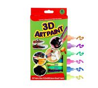 Genérico Bubble Paint Pens - 6 Pieces Heat Activated Washable Markers