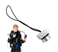 Generico Buceo DIN Tank - Diving Dust Plug Protector | Rope Attached Cap | Heavy Duty DIN Regulator Cover for Equipment Industrial Tank Protection