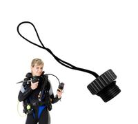 Generico Buceo DIN Tank - Diving Dust Plug Protector | Rope Attached Cap | Heavy Duty DIN Regulator Cover for Equipment Industrial Tank Protection