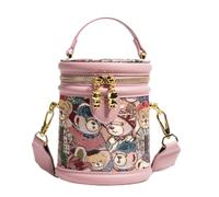 Genérico Bucket Bag Purse Small Retro Bear Adjustable - PU Leather Pouch