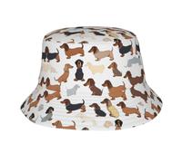 Genérico Bucket Hat Amo A Mi Perro Salchicha Ligero Sombrero Bob | Moda Gorro Pescador protección UV Gorras cubo Para Playa Aire Libre Senderismo