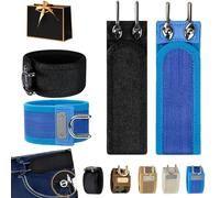 Genérico Buckleless Belt Hook,Buckleless Adjustable Invisible Waist Belt for Unisex,Buckleless Waist Belt Hook for Work Edc (2PCS-B,L)