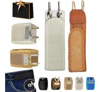 Genérico Buckleless Belt Hook,Buckleless Adjustable Invisible Waist Belt for Unisex,Buckleless Waist Belt Hook for Work Edc (2PCS-F,S)