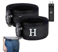 Genérico Buckleless Metal Hook Elastic Belt, Tactical Metal Hook Elastic Belt, Unisex Buckle for Outdoor Daily Work and Life (2PCS-A)