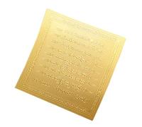 Genérico Buddha Gold Card - Gold Card Buddha Charm | Sign Scripture Runes, Collectibles Necklace Charm Religious Decor for Men Women