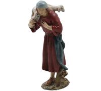 Generico Buen Pastor Oriental en Resina Pintada 12 cm Serie económica Landi