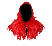 Genérico Bufanda de Plumas para Mujer Cuello Steampunk Halloween Fiesta Carnaval Gótico Baile Capa Accesorios de ArnéS Chal de Plumas Gótico Accesorios de Ropa para Halloween Cosplay