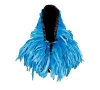 Genérico Bufanda de Plumas para Mujer Cuello Steampunk Halloween Fiesta Carnaval Gótico Baile Capa Accesorios de ArnéS Chal de Plumas Gótico Accesorios de Ropa para Halloween Cosplay