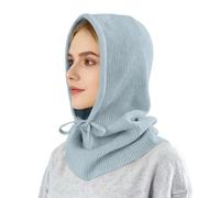 Genérico Bufanda Gorro Mujer,Gorro Mujer Invierno 2 En 1 TéRmicos PasamontañAs CáLido con Bufanda con Capucha para Mujeres Y Hombres Gorro Tejido con CordóN Bufanda Al Aire Libre Diario