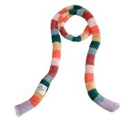 Generico Bufanda larga para mujer - Colorida y fina a rayas para el cuello - Bufanda para mujer, para la temporada otoñal, el frío, el uso diario, viajes, vacaciones, deportes de invierno, Un,