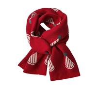 Genérico Bufanda Navideña Elegante de Punto Diseño de Nieve Estilo Disponible en Colores Modernos y Versátiles Talla Unica Para Temporada Otoño Invierno (a-Light Purple, One Size)