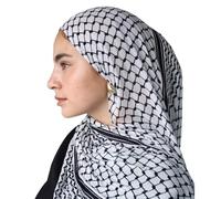 Genérico Bufanda Palestina - 70.87x27.56 Pulgadas Suave Mariffon Hijab Bandana, Sobre De Desierto Ligero, Tejido Transpirable | Elegante Para Mujeres Accesorios De Árabe Y Desgaste Diario