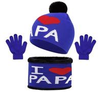 Genérico Bufanda Para Mujer, Bufandas Mujer De Invierno Gorro Y Calentador De Cuello De Punto Para NiñOs Guantes TéRmicos Con Pantalla TáCtil Para Clima FríO