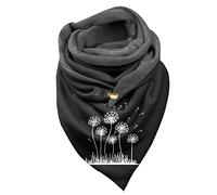 Genérico Bufanda ubular Mujer Invierno Bufanda bohemia con estampado Vintage de plumas para mujer, chales, bufandas cálidas de invierno PañUelo Seda Natural Mujer (E, One Size)