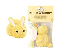 Genérico Build A Bunny Craft Kit, Easter Rabbit Plush DIY Decoration Set, Easy Handmade Stuffed Bunny Craft Activity For Children, Creative Spring Handcraft Toy Classroom Rewards Party Favors Kids