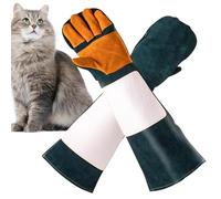 Genérico Build Trust and Protect Your Hands Cat Grooming Gloves,Puncture and Scratch Resistant Dog Bite Sleeve Pet Trapping Supplies