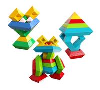 Genérico Building Blocks, Stacking Toys Colorful ABS Sensory Blocks