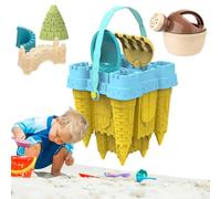 Genérico Building Kit | Beach Toy Set | Funny Travel- Silicone Bucket Kids Beach Toys -Friendly Creative Durable Mesh Storage Backpack B́each Sand Toys For Kids And Adults