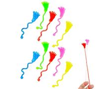 Genérico Bulk Sticky Hands - Juego sensorial elástico y pegajoso | Niños de agitación | Lote 10 Formas de Escalada Niños Niñas Actividad Divertida Habilidades Motoras