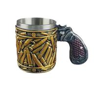 Generico Bullet - 450ml Café y Cerveza | Taza Novedad con motivo A | Bala | Ideal para camping, bar, club y uso doméstico | Vaso divertido y robusto bebidas calientes y frías