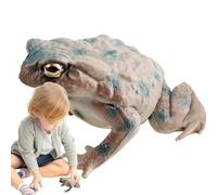 Generico Bullfrog Figurine - PVC Toad Model Toy, Mini Collectible Amphibian Statue, Educational Frog Ornament, Durable Desktop And Classroom Display | Realistic Frog Figure For Home, School, Kids