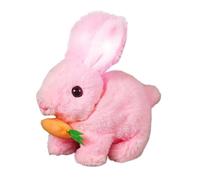 Genérico BUNBY: Juguete de Conejito Realista, Juguete de Conejito Interactivo Realista con Zanahoria, Juguete de Conejito Que Salta a Mascotas, Conejito de Animales de Peluche Realista para Saltar