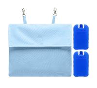 Genérico Bunny Cage Ice Pack - Small Pet Cooling Accessories | Rabbit Cooling Ice House | Fabric + PP, 25x22cm Outer Bag, 2 Icé Packs, For Rabbits Guinea Pigs Hamsters Chinchillas Ferrets Summer