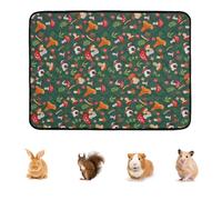 Generico Bunny Cage Mat, Washable Small Animal Floor Pad, Soft Orine Absorbent Mat, Reusable Pet Bedding for Indoor, Outdoor Rest, Sleep, Travel, and Playpen Use, Daily Comfort in Home Garden