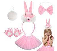 Generico Bunny Costume Kids, disfraz de conejo | Bunny Outfit para mujeres - Cómodos vestidos de conejo ajustables para celebraciones de Pascua fiestas de Halloween eventos cosplay