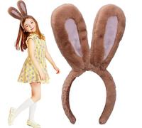 Genérico Bunny Ears Headband - Velvet 30x20cm | Soft-Touch Bunny Ears Hairband Ea- Headbands For Adults And Kids | For Cosplay Party Photos Stage Performance And Daily Wear