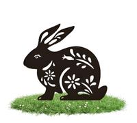 Genérico Bunny Garden Stake - Decorative Metal Rabbit, Animal Ornament| Outdoor Lawn Easter Statue with Spring Celebration Scenario For Yard Landscape Decoration Seasonal Holiday Accent Fun