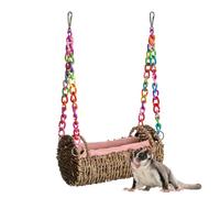 Genérico Bunny Hammock - 20x10x31.8cm Chew-Proof Interactive Breathable Suspension Bed | Comfortable Rest Solution Hamster Swing with Removable Mat | For Syrian Dwarf Guinea Indoor Home Sugar Glider