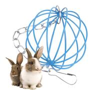 Genérico Bunny Hay Feeder - 6x6cm Hay Rack Dispenser For Bunny | Chew Toys Suspending Metal Grass Feeding Ball | Pet Supplies Cage Accessories For Small Animals Hamster Chinchilla