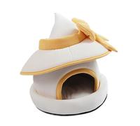 Genérico Bunny House - 10.63 Inch Plush & Cotton Detachable Pet Cage | Cute Hat Small Animal Home for Chinchilla, Hamster, and Guinea Pigs - Indoor Pet Habitat and Retreat
