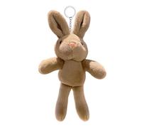 Generico Bunny Keychain, Portable Cute Soft Bunny Rabbit Stuffed Animal, 10.24 Inches Backpack Charm, Animal Dolls for Christmas, Mother's Day and Special Occasions, Café, riferimento alla