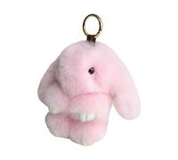 Genérico Bunny Ornament - Long-Eared Mascot for Rucksacks | Velvety Textile with Golden Clasp, Sweet Creature Decoration, Keepsake for Knapsacks, Holdalls, Tote-Bags and Briefcases