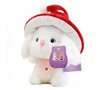 Genérico Bunny Plush - Cute Easter Bunny Plush Toy, Bunnyy Stuffed Animal with Big Feet, Mushroom Hat Rabbit Soft Stuffed Doll | for Kids Boys Girls Nursery Home Desk Sofa Bed Playroom Car Easter