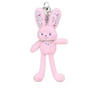 Genérico Bunny Plush Keychain - Soft Bag Charm | Cute Bunny Plush Stuffed Animal Keyring Ornament For Backpack, Handbag Or Tote, Soft Rabbit Charm For School, Travel, Valentine, Birthday & Holiday