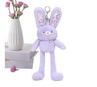 Generico Bunny Plush Stuffed Animal | Soft Cute Doll - Soft Bunny Plush - For Backpack Decoration Handbag Tote Valentine Birthday Holiday Commuting Travel Gatherings School
