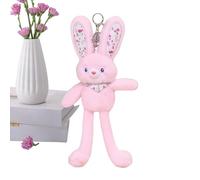 Genérico Bunny Plush Stuffed Animal - Soft Cute Doll | Soft Bunny Plush | Keyring Ornament Bag Charm For Backpack Decoration Handbag Tote Valentine Birthday Holiday Commuting Travel Gatherings School