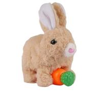 Generico Bunny Robot - Animal Compañero Educativo Para Juego De Imitación | Conejo Eléctrico Caminando | Para Niños Cumpleaños Año Nuevo Pascua